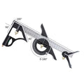 Esquadro Combinado Deslizante Ajustável – Ferramenta de Medição em Metal ideal para caldeireiros.