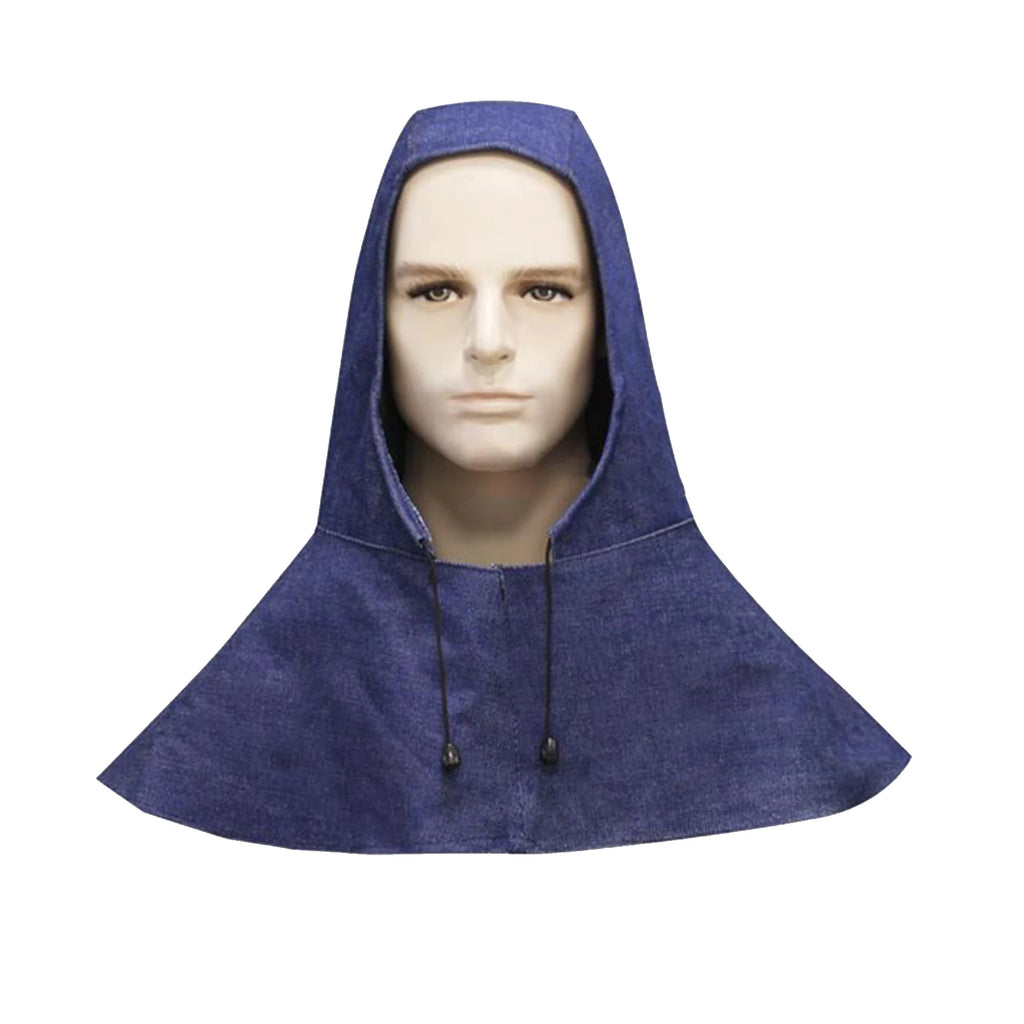 Capuz de Soldagem – À prova de vento, absorvente de suor e protetor; compatível com capacete de solda; lavável e confortável; com proteção para o pescoço.