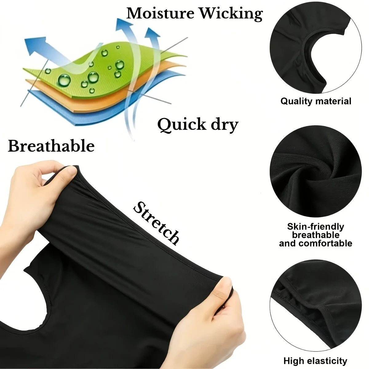 Kit com 3 peças: Balaclava esportiva de secagem rápida, máscara facial completa, macia e respirável; pode ser usada como forro de capacete