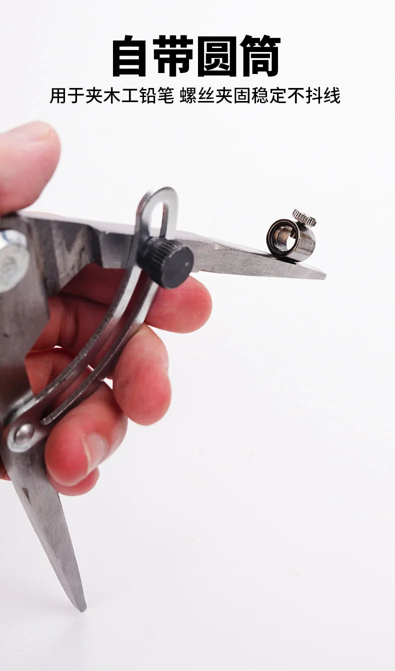 Compasso em aço inox para Marcação de Círculos. ideal para caldeireiros