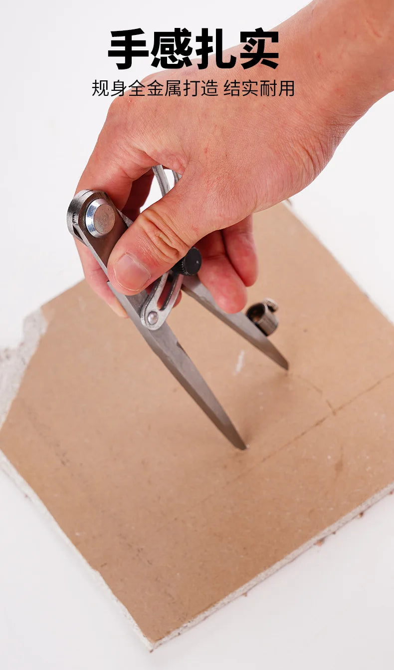 Compasso em aço inox para Marcação de Círculos. ideal para caldeireiros
