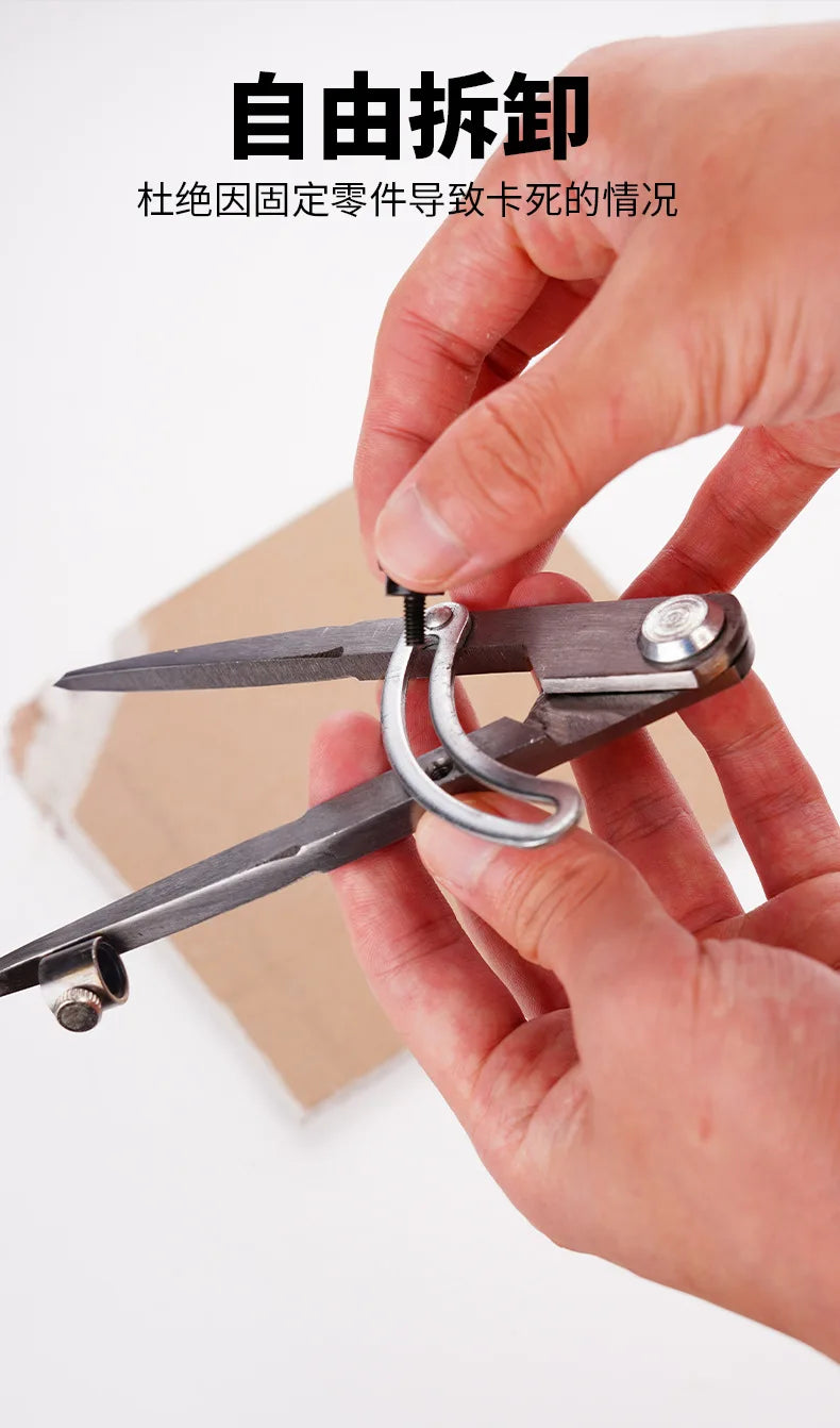 Compasso em aço inox para Marcação de Círculos. ideal para caldeireiros