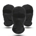 Kit com 3 peças: Balaclava esportiva de secagem rápida, máscara facial completa, macia e respirável; pode ser usada como forro de capacete
