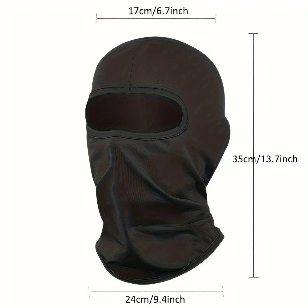 Kit com 3 peças: Balaclava esportiva de secagem rápida, máscara facial completa, macia e respirável; pode ser usada como forro de capacete
