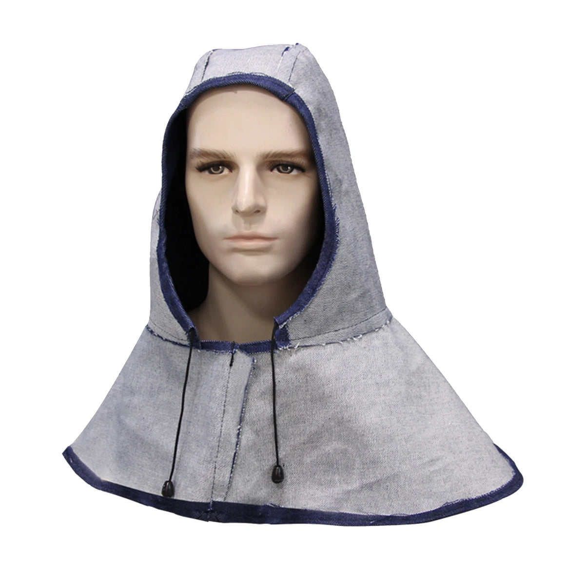 Capuz de Soldagem – À prova de vento, absorvente de suor e protetor; compatível com capacete de solda; lavável e confortável; com proteção para o pescoço.